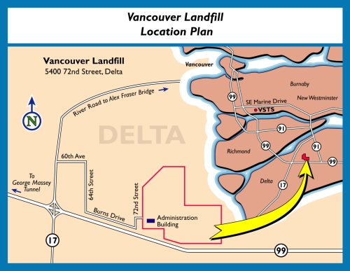 Vancouver Landfill Map