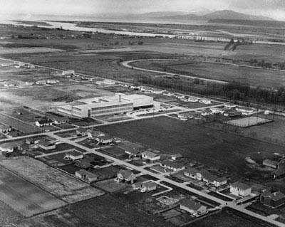 Richmond High School and neighbourhood, 1953.