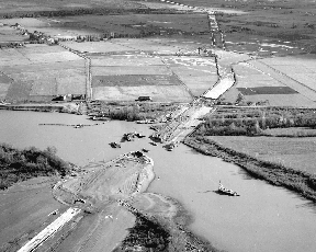 Freeway construction, 1958.