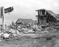 Remains of Bridgeport School, 1984.