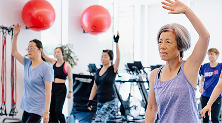 Seniors fitness class