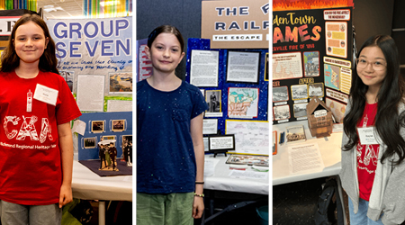 Richmond students at the Regional Heritage Fair in Richmond