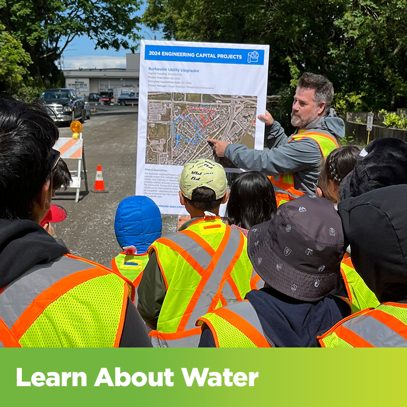 Learn About Water - City staff teaching group of students