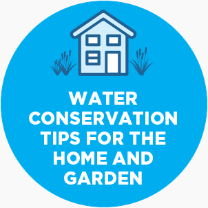Tips for Home and Garden - circle graphic