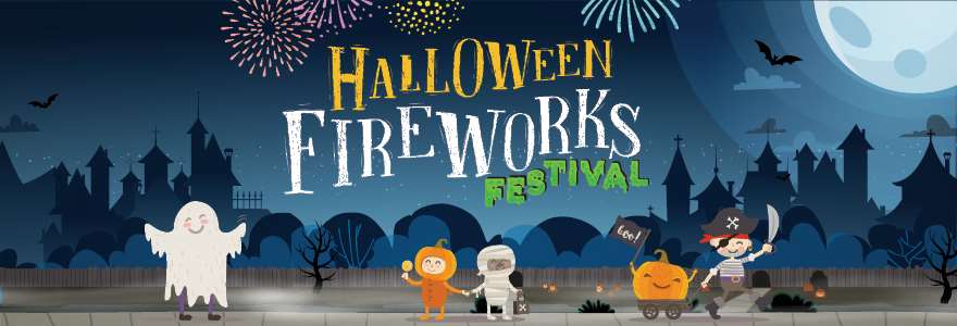 Web banner Halloween Fireworks Festival