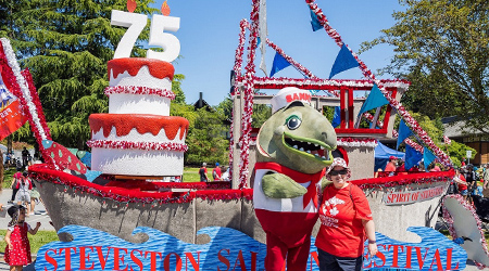 Steveston Salmon Festival parade float