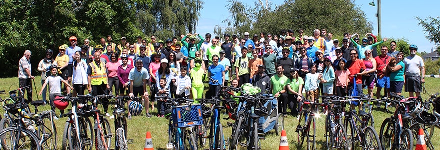 Banner for the annual Island City by Bike Tour event