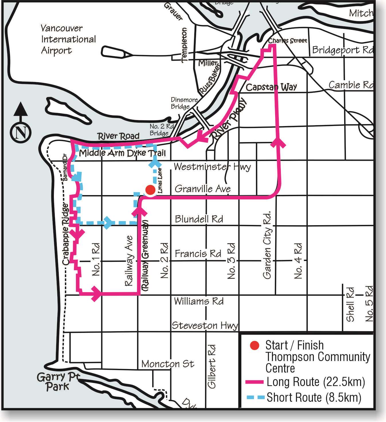 2023 Island City bike route map