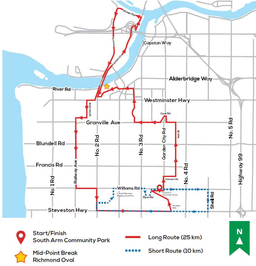 Map for Island City by Bike event