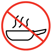 No cooking icon
