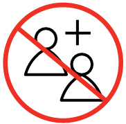 No increased occupancy icon