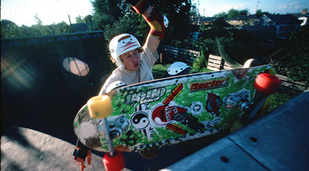 This skateboarding photo tells one of the fascinating stories at the Richmond Museum’s Maple Road Experience exhibition.
