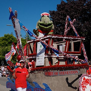 Steveston Salmon Festival parade float