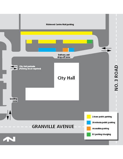 City Hall Parking Map