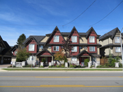 Typical Arterial Road Townhouses in Richmond