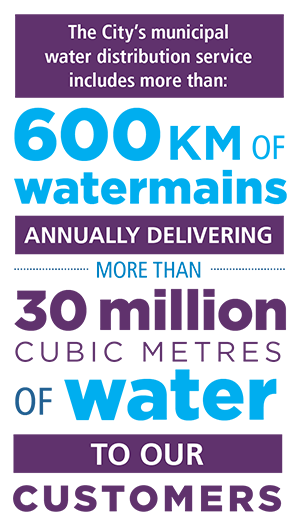 Water distribution infographic