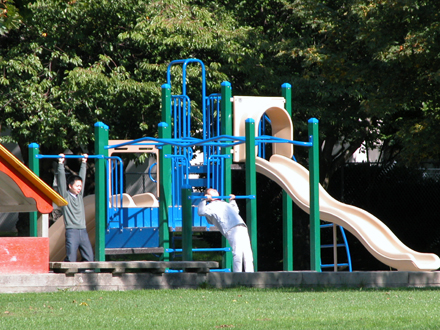 Albert Airey Park - east facing detail view of playground