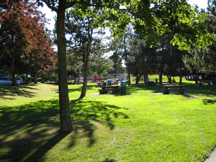 South Arm Park: view facing south