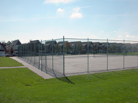 Odlinwood Park - south facing view of tennis courts