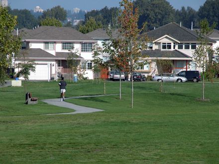 McLean Park - View facing northeast of pathway circuit