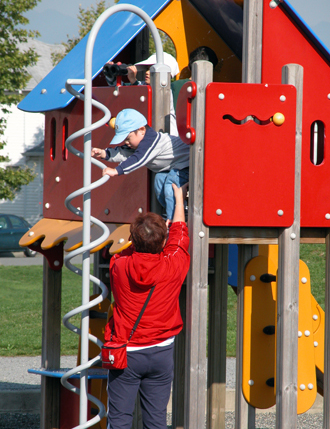 McLean Park - Detail view of playground equipment