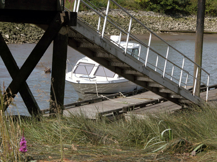 McDonald Beach - view of boat launch, facing west