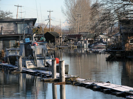 View from eastern entrance of Woodward's Slough towards Finn Slough