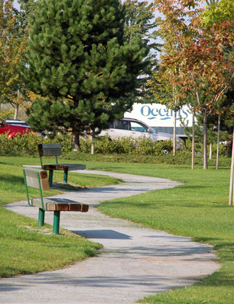 Toyota Mini-Park - View north  towards Highway 91A