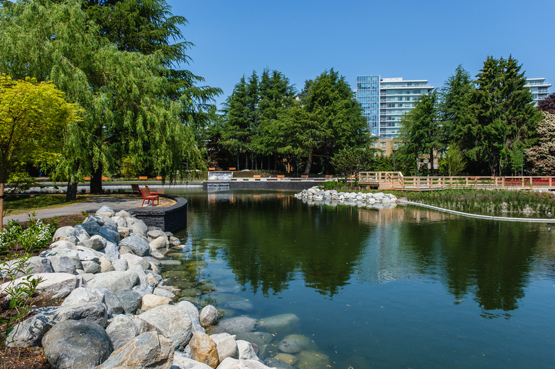 Minoru Lakes and waterfall