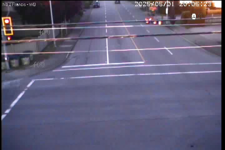 Live Camera Image: No. 2 Road at  Francis Road Westbound