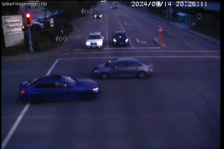 Live Camera Image: Gilbert Road at Westminster Highway Northbound
