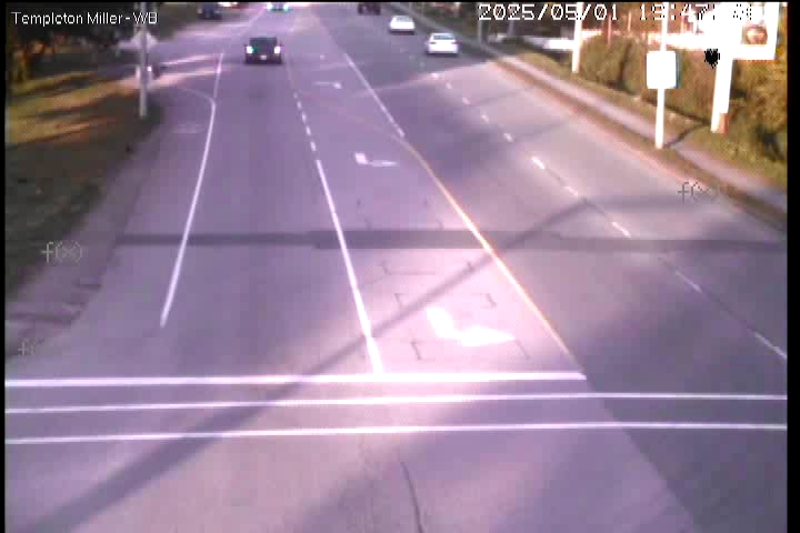 Live Camera Image: Templeton Street at Miller Road Westbound