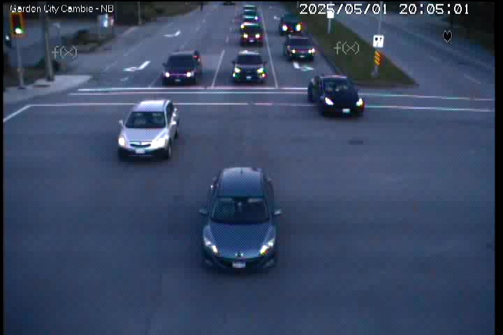 Live Camera Image: Garden City Road at Cambie Road Northbound