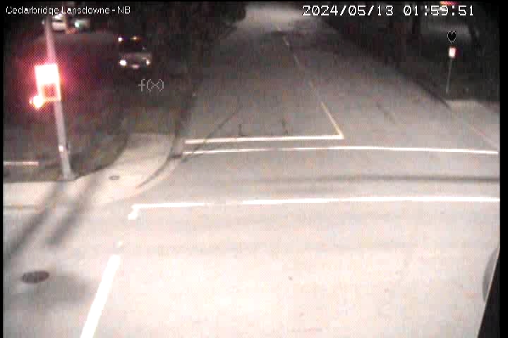 Live Camera Image: Cedarbridge Way at Lansdowne Road Northbound