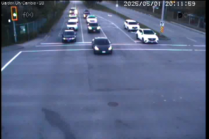 Live Camera Image: Garden City Road at Cambie Road Southbound