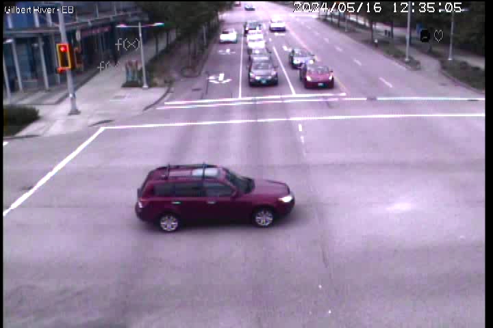 Live Camera Image: Gilbert Road at River Road Eastbound