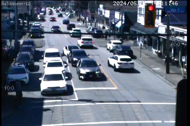Live Camera Image: No. 1 Road at Moncton Street Eastbound