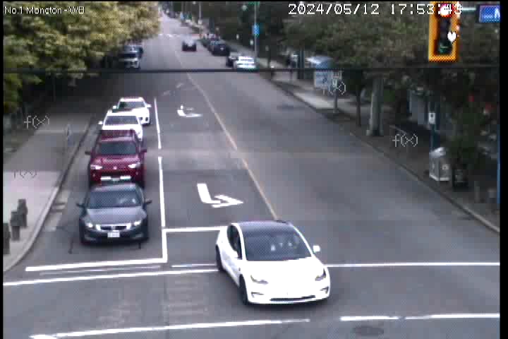 Live Camera Image: No. 1 Road at Moncton Street Westbound