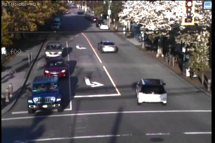 Live Camera Image: No. 1 Road at Moncton Street Westbound