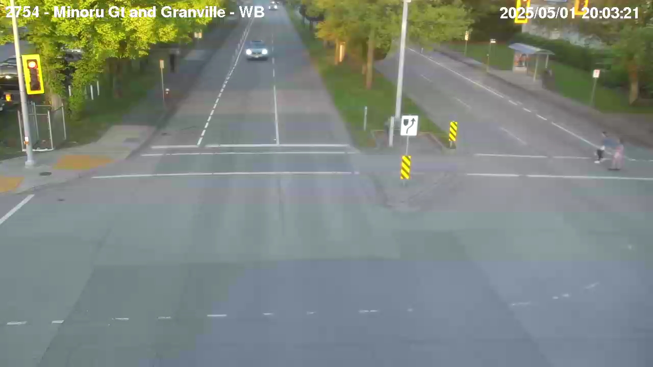 Live Camera Image: Minoru Gate at Granville Avenue Westbound