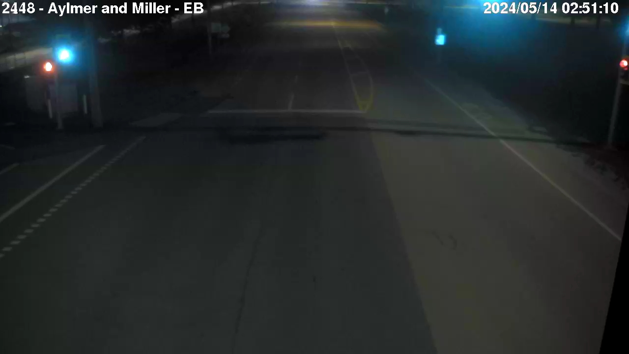 Live Camera Image: Aylmer Road at Miller Road Eastbound