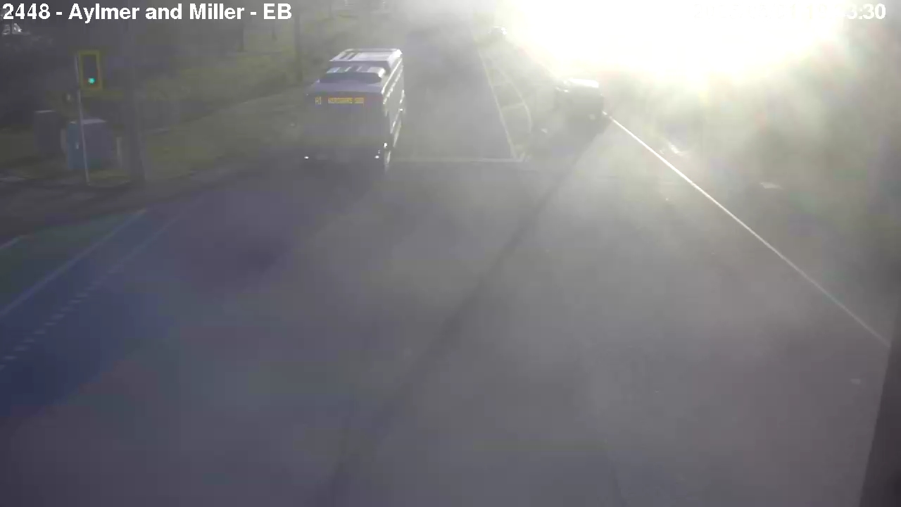 Live Camera Image: Aylmer Road at Miller Road Eastbound