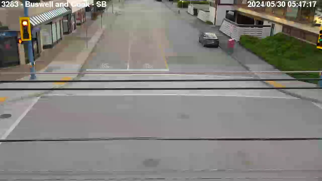 Live Camera Image: Buswell Street at Cook Road Southbound