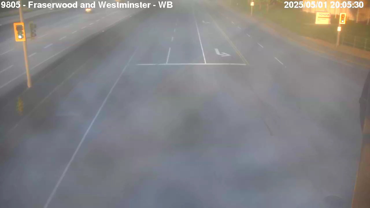 Live Camera Image: Fraserwood Place at Westminster Highway Westbound