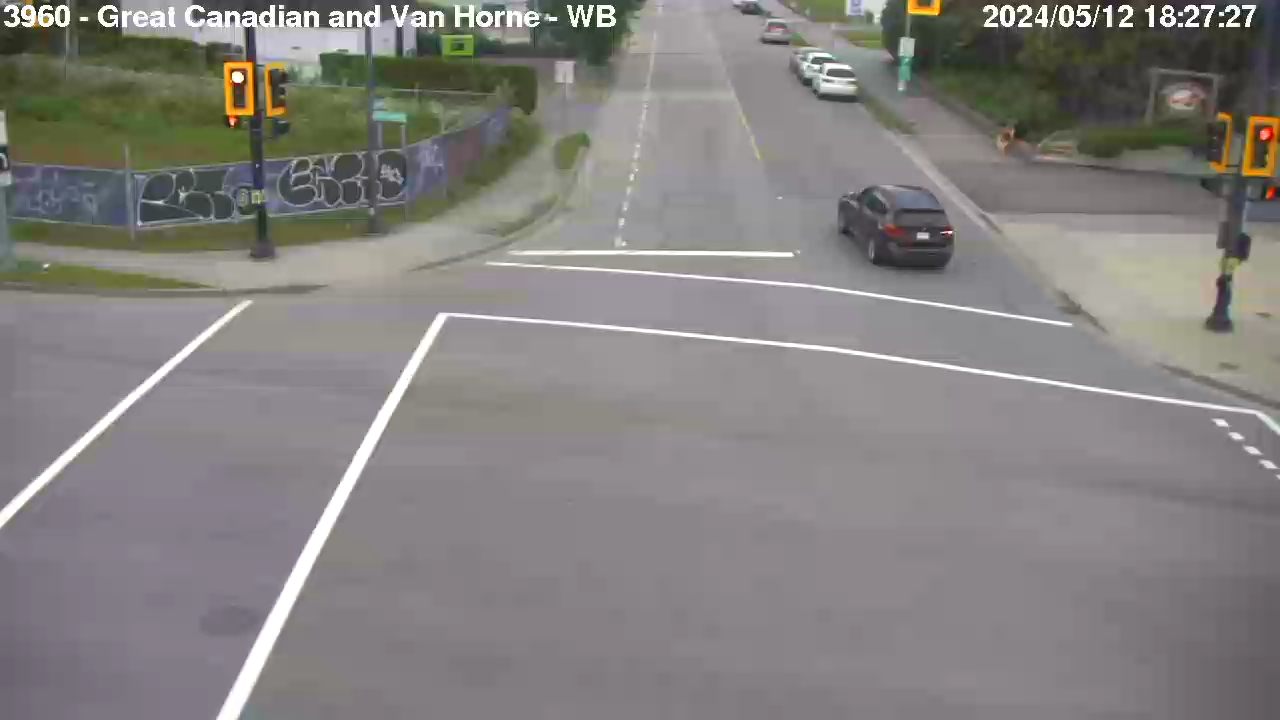 Live Camera Image: Great Canadian Way at Van Horne Way Westbound