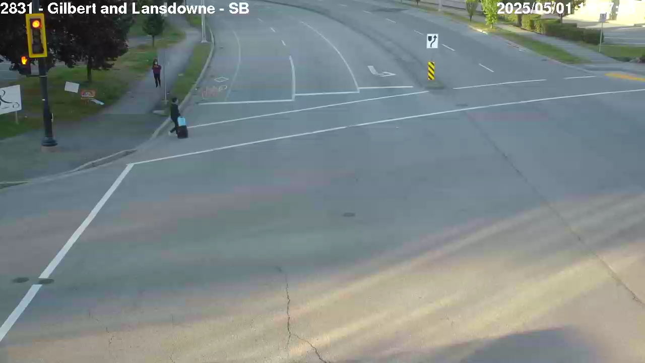 Live Camera Image: Gilbert Road at Lansdowne Road Southbound