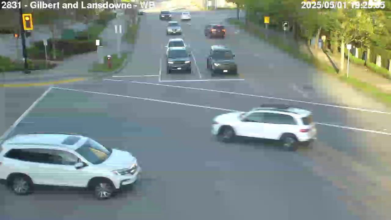 Live Camera Image: Gilbert Road at Lansdowne Road Westbound