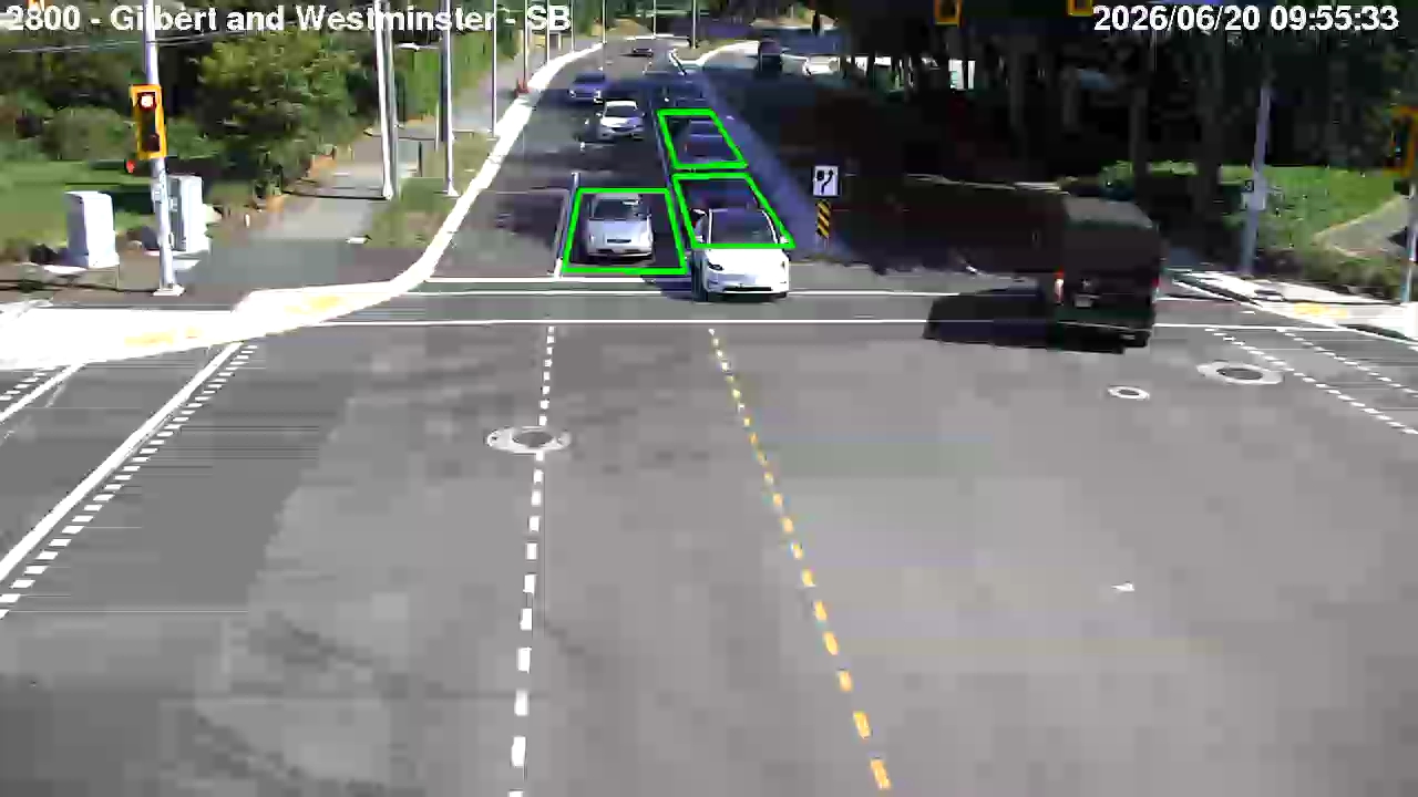 Live Camera Image: Gilbert Road at Westminster Highway Southbound