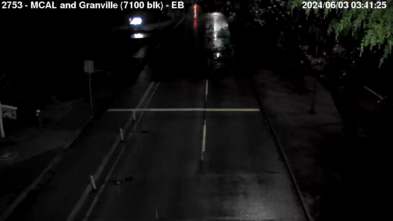 Live Camera Image: 7100 block at Granville Avenue Eastbound