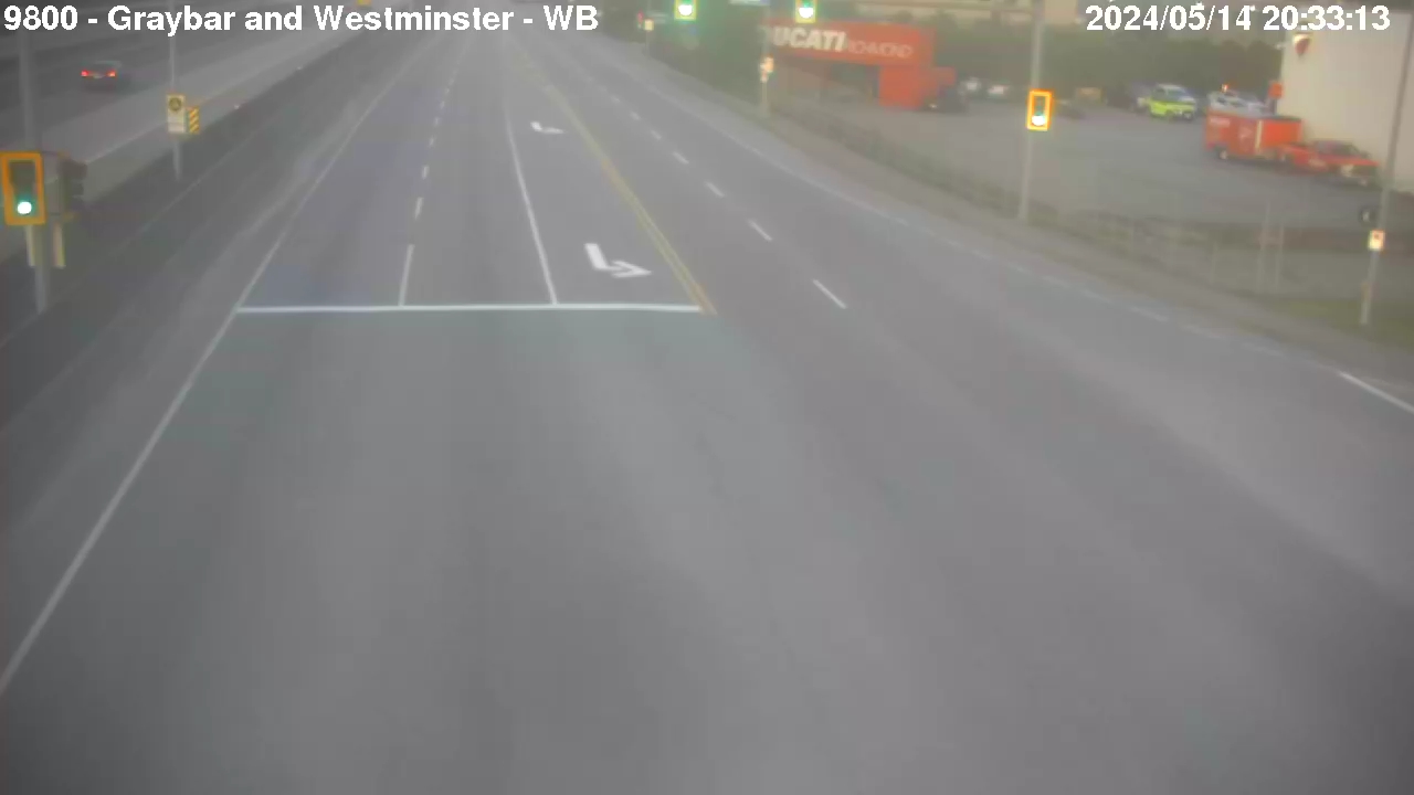 Live Camera Image: Graybar Road at Westminster Highway Westbound